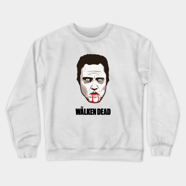 Christopher Walken - "The Walken Dead" Official T-Shirt Crewneck Sweatshirt by FacesOfAwesome